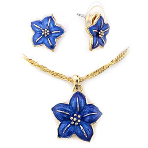 MALO263 - Gold White Metal Jewelry Sets with Epoxy in Montana