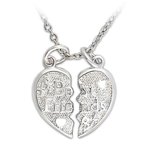 MALO340 - Silver Brass Pendant with No Stone