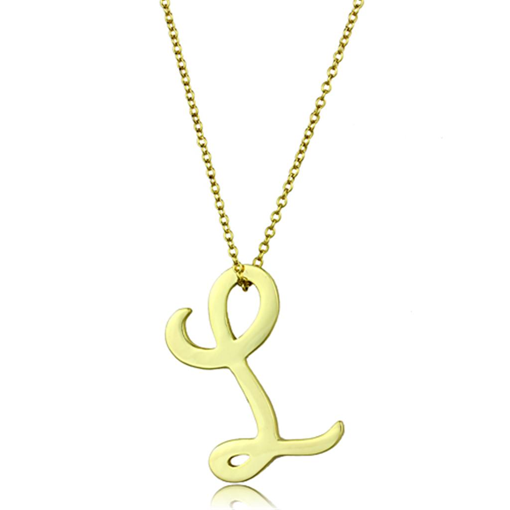 MALO3459 - Gold Brass Chain Pendant with No Stone
