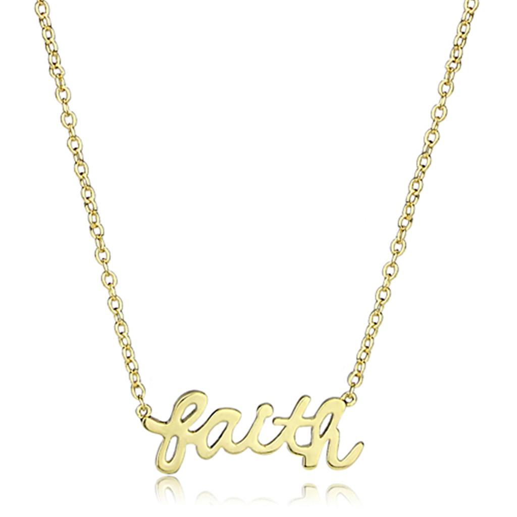 MALO3485 - Gold Brass Chain Pendant with No Stone