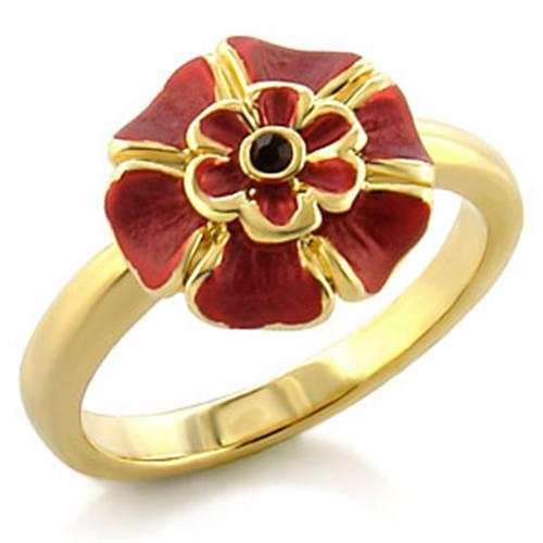 MALO510 - Gold White Metal Ring with Top Grade Crystal in Siam