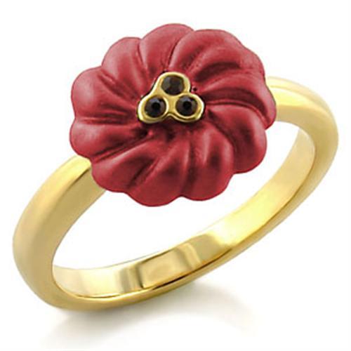 MALO517 - Gold White Metal Ring with Top Grade Crystal in Siam