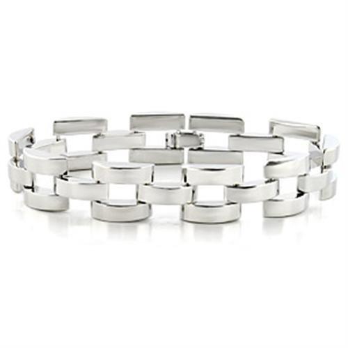 MALO708 - Imitation Rhodium Brass Bracelet with No Stone