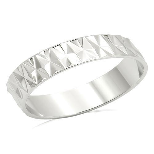 MALO980 - Imitation Rhodium Brass Ring with No Stone