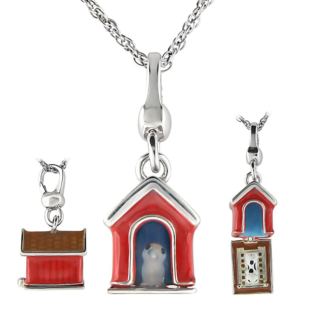 MALOS419 - Silver 925 Sterling Silver Chain Pendant with No Stone