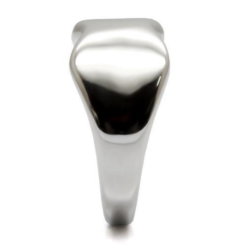 MATK033 - High polished (no plating) Stainless Steel Ring with No Stone