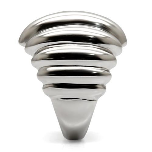 MATK035 - High polished (no plating) Stainless Steel Ring with No Stone