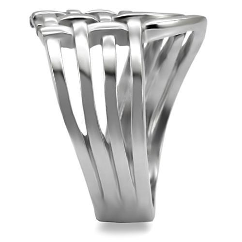 MATK054 - High polished (no plating) Stainless Steel Ring with No Stone