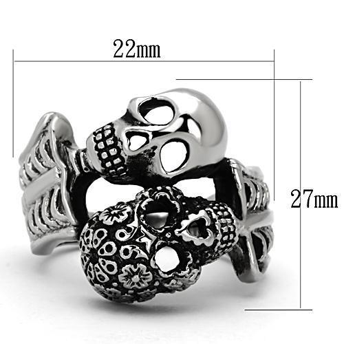 MATK1039 - High polished (no plating) Stainless Steel Ring with No Stone