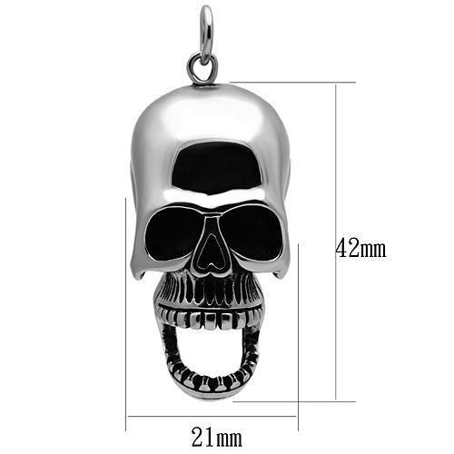 MATK1047 - High polished (no plating) Stainless Steel Pendant with No Stone