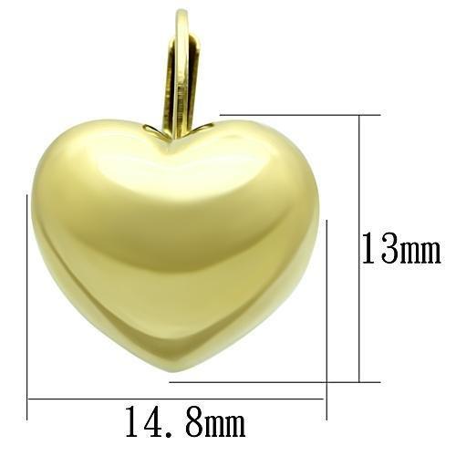 MATK1128 - IP Gold(Ion Plating) Stainless Steel Earrings with No Stone