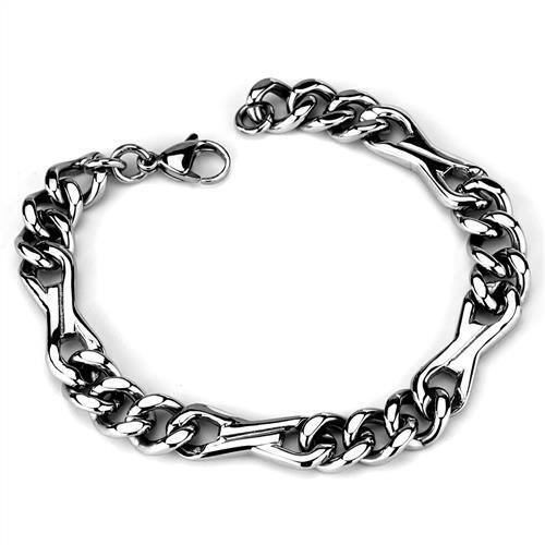 MATK1976 - High polished (no plating) Stainless Steel Bracelet with No Stone