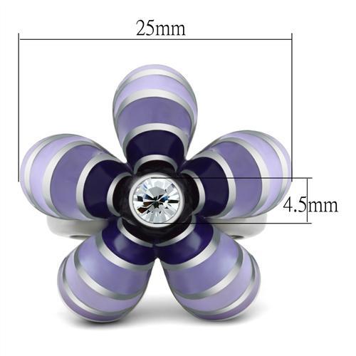 MATK229 - High polished (no plating) Stainless Steel Ring with No Stone