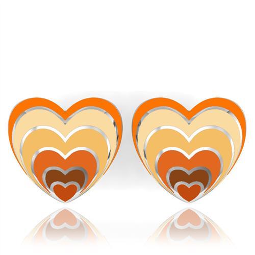 MATK234 - High polished (no plating) Stainless Steel Earrings with No Stone