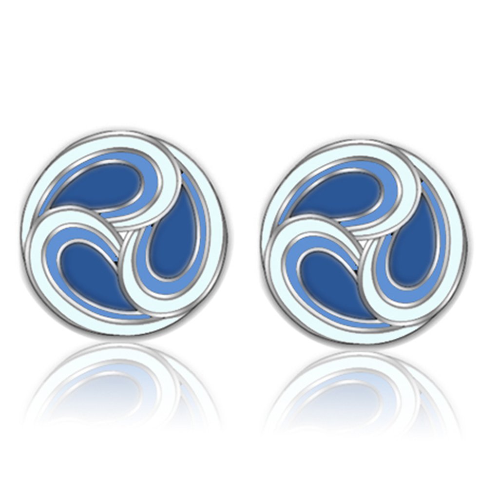 MATK238 - High polished (no plating) Stainless Steel Earrings with No Stone