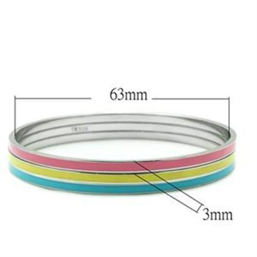 MATK241 - High polished (no plating) Stainless Steel Bangle with No Stone