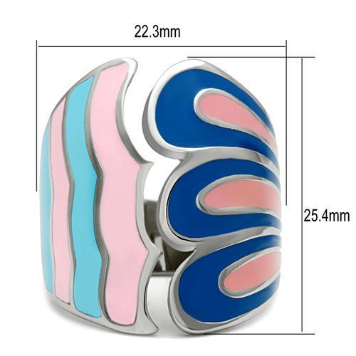 MATK253 - High polished (no plating) Stainless Steel Ring with No Stone