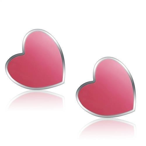 MATK283 High polished (no plating) Stainless Steel Earrings with No Stone in No Stone