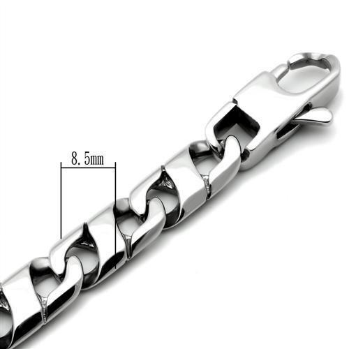 MATK341 High polished (no plating) Stainless Steel Bracelet with No Stone in No Stone