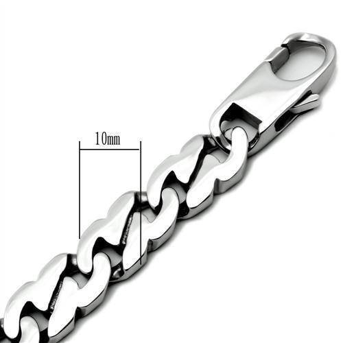 MATK345 High polished (no plating) Stainless Steel Bracelet with No Stone in No Stone