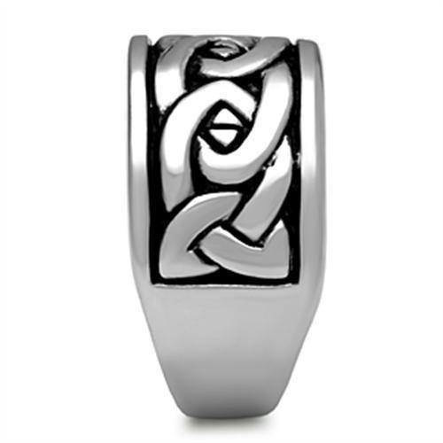 MATK381 - High polished (no plating) Stainless Steel Ring with No Stone