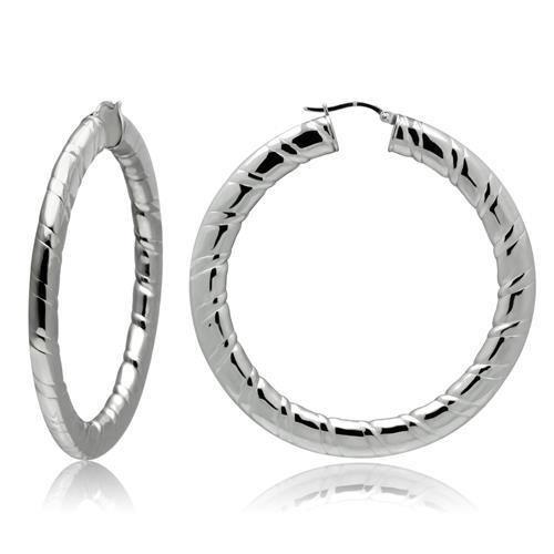 MATK415 - High polished (no plating) Stainless Steel Earrings with No Stone