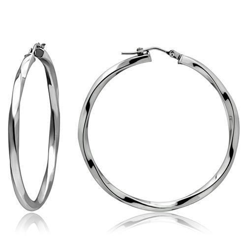 MATK420 - High polished (no plating) Stainless Steel Earrings with No Stone