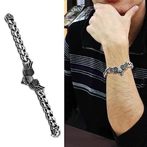 MATK434 - High polished (no plating) Stainless Steel Bracelet with No Stone