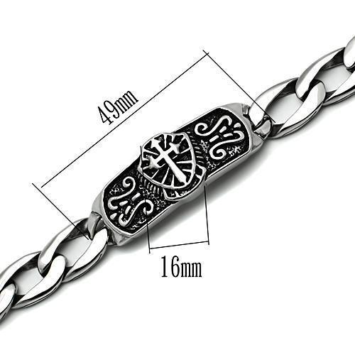 MATK452 - High polished (no plating) Stainless Steel Bracelet with No Stone