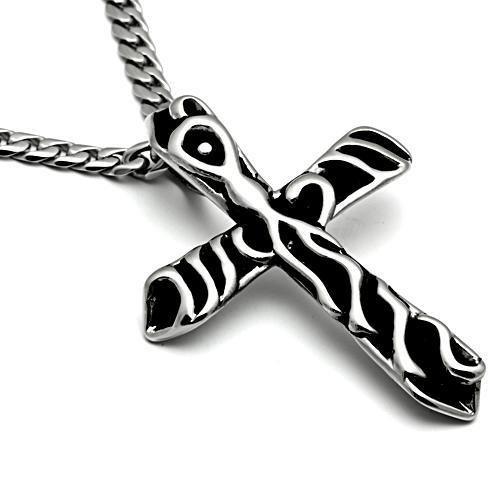 MATK460 - High polished (no plating) Stainless Steel Chain Pendant with No Stone