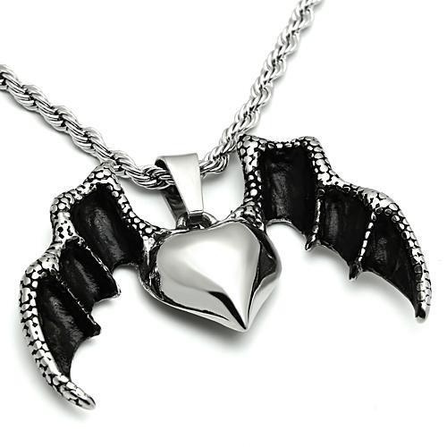 MATK549 - High polished (no plating) Stainless Steel Chain Pendant with No Stone