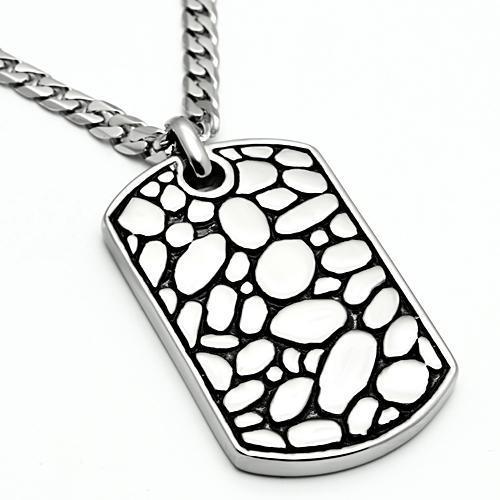 MATK556 - High polished (no plating) Stainless Steel Necklace with No Stone