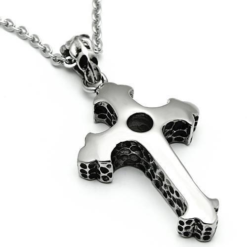 MATK561 - High polished (no plating) Stainless Steel Necklace with No Stone