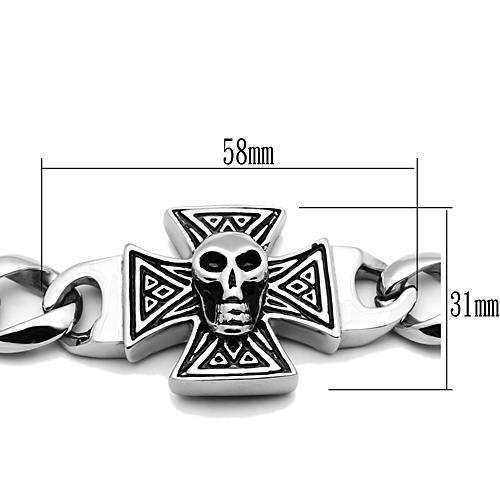 MATK564 - High polished (no plating) Stainless Steel Bracelet with No Stone