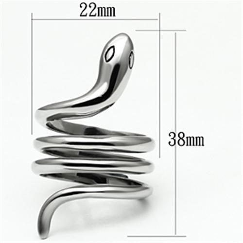 MATK666 - High polished (no plating) Stainless Steel Ring with No Stone
