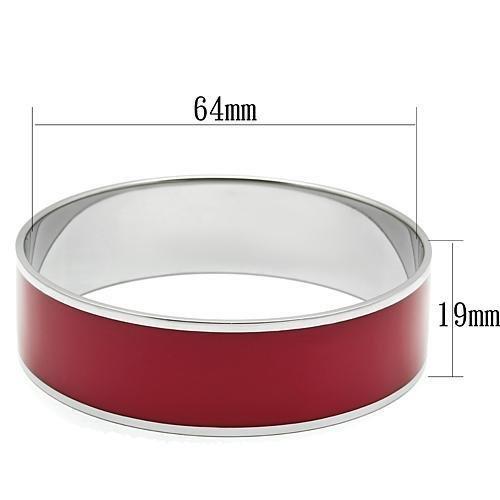 MATK785 - High polished (no plating) Stainless Steel Bangle with Epoxy in Siam