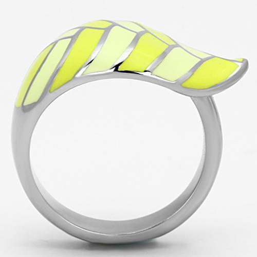 MATK801 - High polished (no plating) Stainless Steel Ring with Epoxy in Multi Color