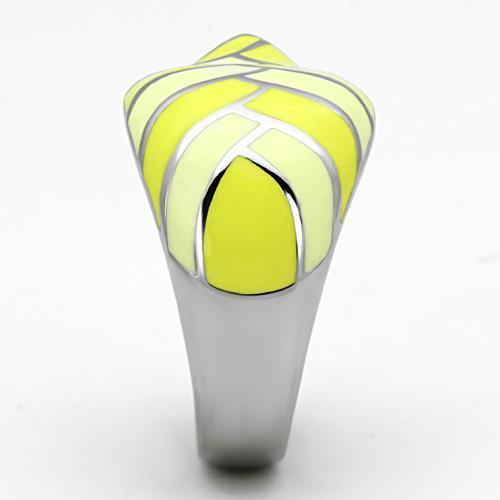 MATK801 - High polished (no plating) Stainless Steel Ring with Epoxy in Multi Color