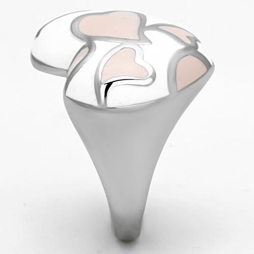 MATK843 - High polished (no plating) Stainless Steel Ring with Epoxy in Multi Color