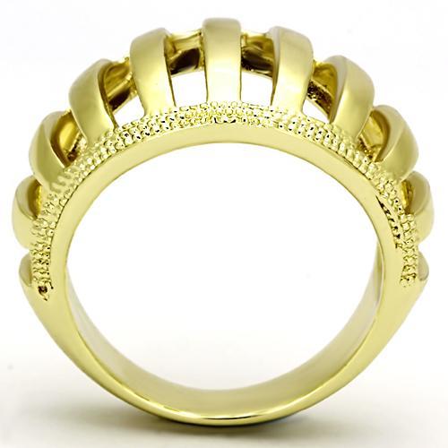 MATK858 - IP Gold(Ion Plating) Stainless Steel Ring with No Stone