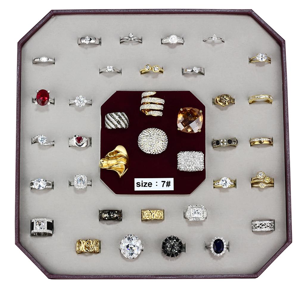 MAVK-004-SIZE7 - Assorted Brass Ring with Assorted in Assorted