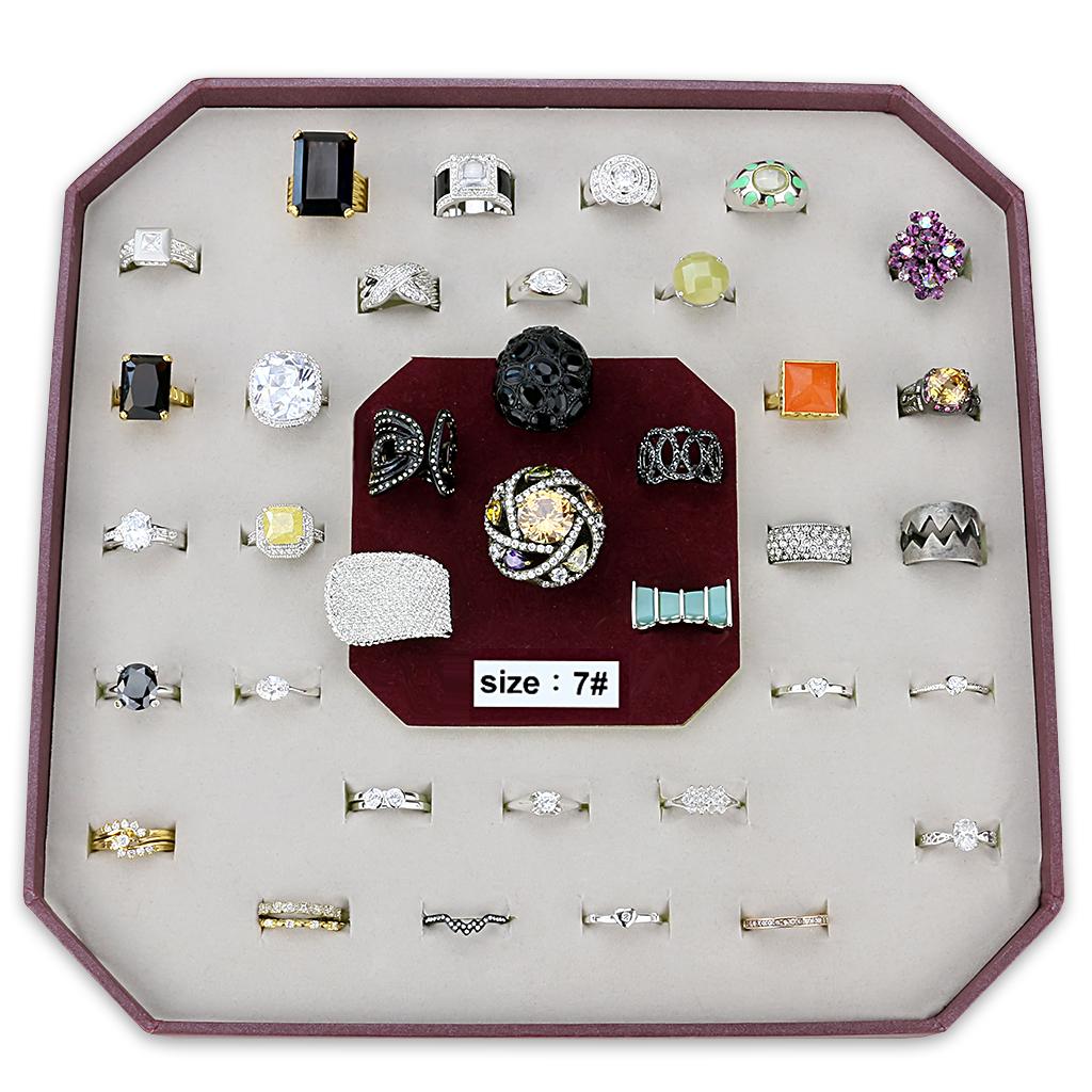 MAVK-005-SIZE7 - Assorted Brass Ring with Assorted in Assorted
