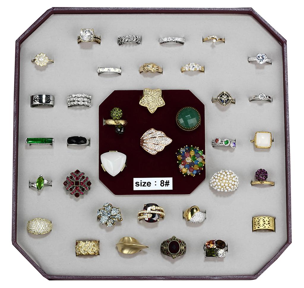 MAVK-006-SIZE8 - Assorted Brass Ring with Assorted in Assorted