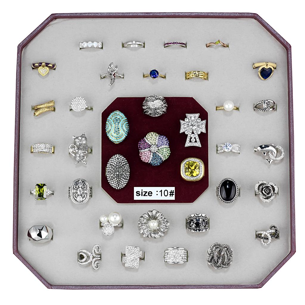 MAVK-007-SIZE10 - Assorted Brass Ring with Assorted in Assorted