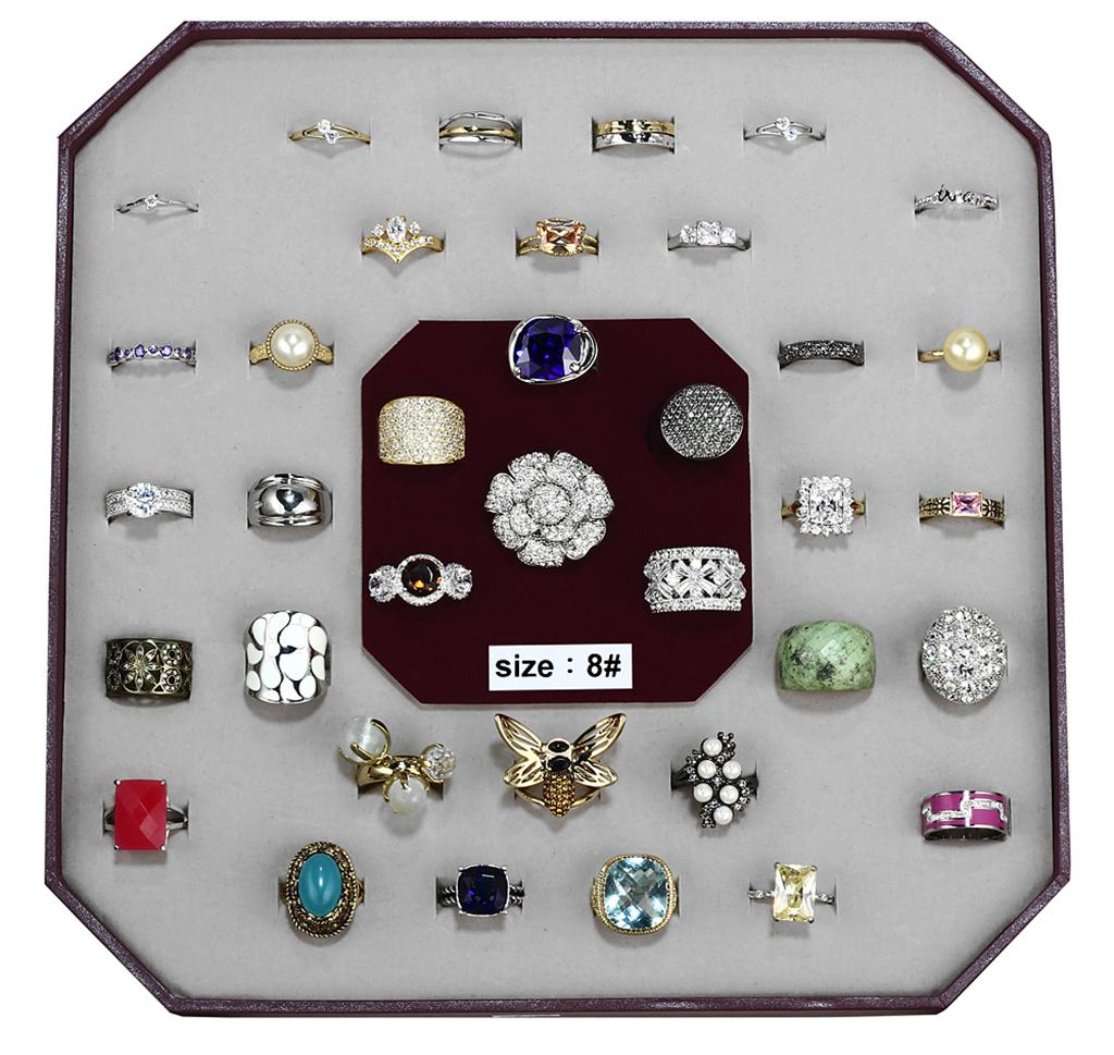 MAVK-007-SIZE8 - Assorted Brass Ring with Assorted in Assorted