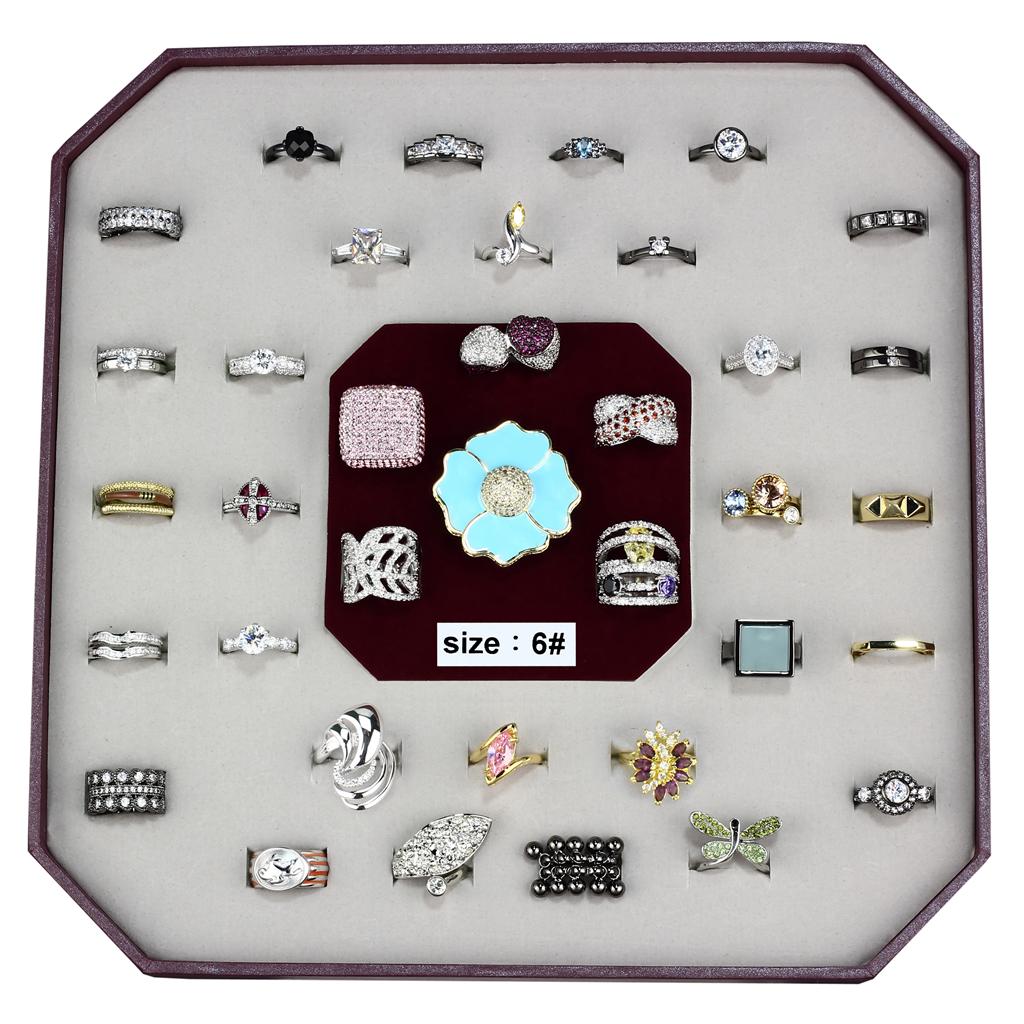 MAVK-010-SIZE6 - Assorted Brass Ring with Assorted in Assorted
