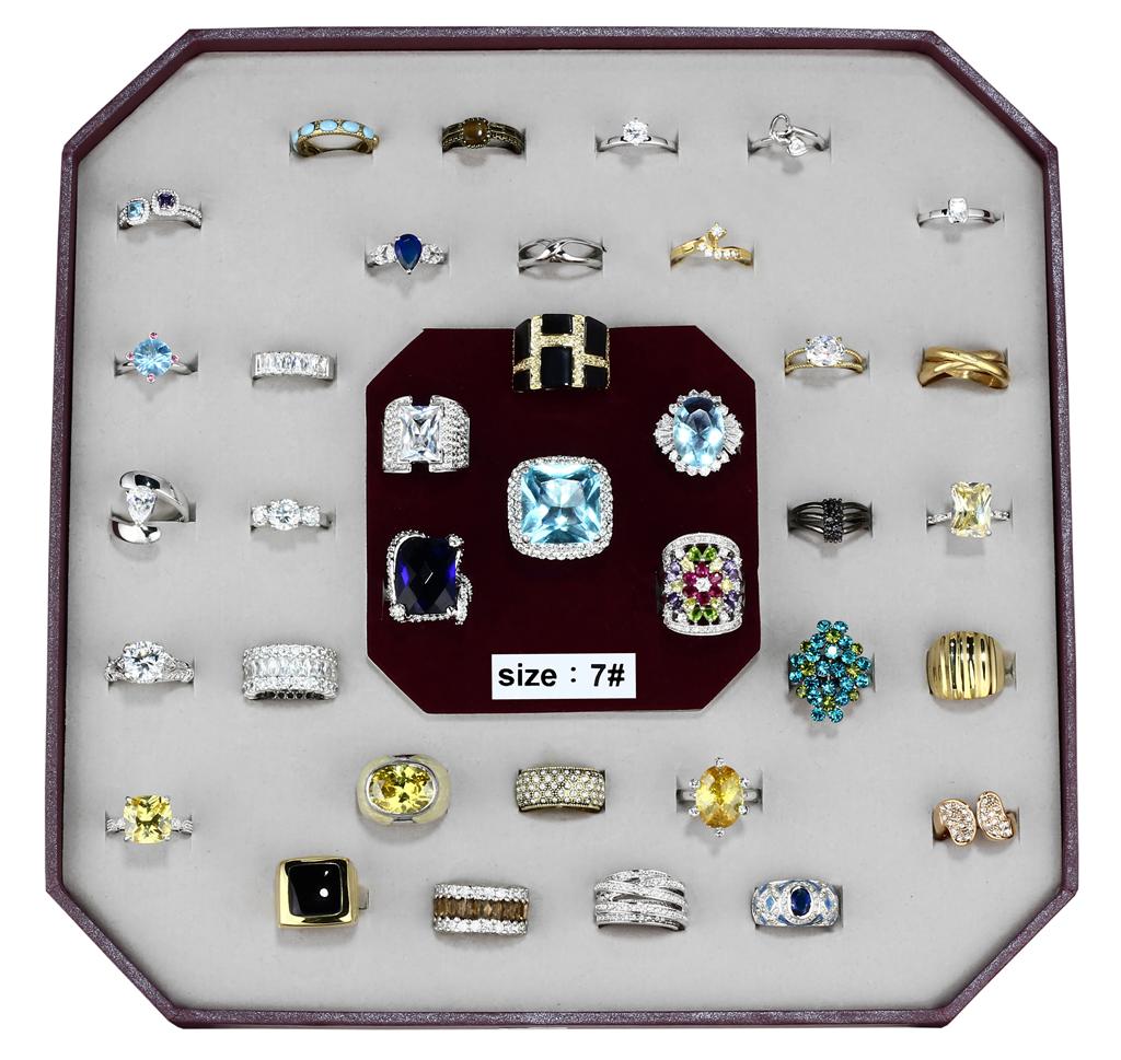 MAVK-010-SIZE7 - Assorted Brass Ring with Assorted in Assorted