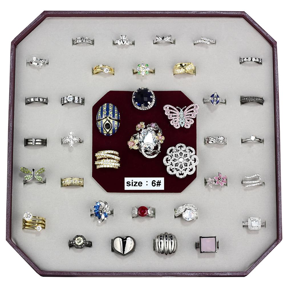 MAVK-012-SIZE6 - Assorted Brass Ring with Assorted in Assorted
