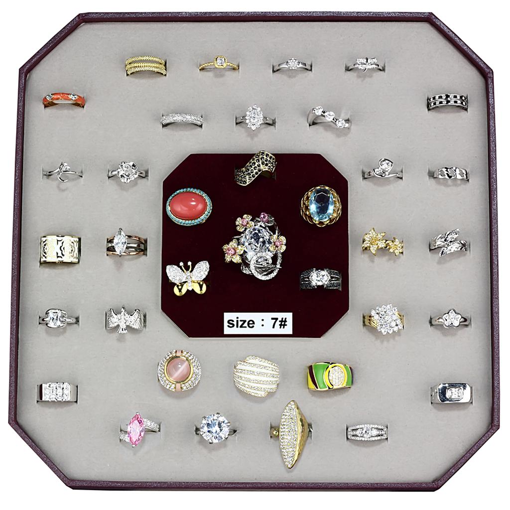 MAVK-012-SIZE7 - Assorted Brass Ring with Assorted in Assorted