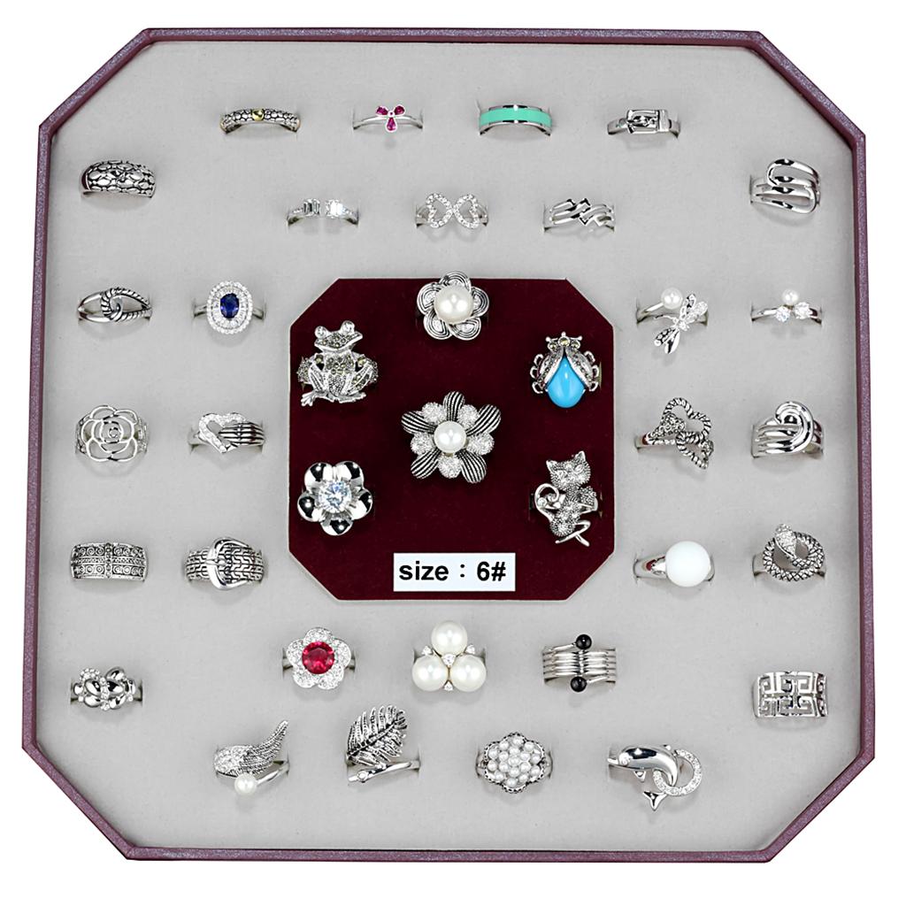 MAVK-015-SIZE6 - Assorted Brass Ring with Assorted in Assorted